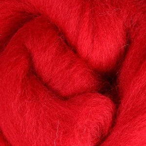 Red Corriedale Roving, 1oz