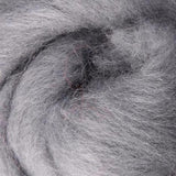 gray wool roving, grey wool roving, Corriedale roving