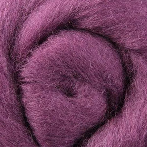 vineyard wool roving, purple wool roving, plum, aubergine