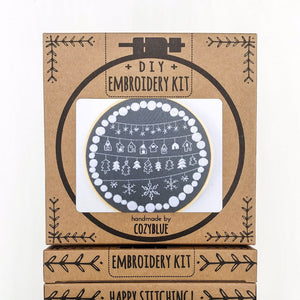 Cozy Holiday Embroidery Kit