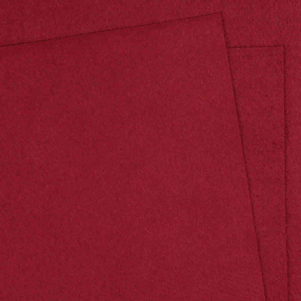Cranberry Wool Blend Felt