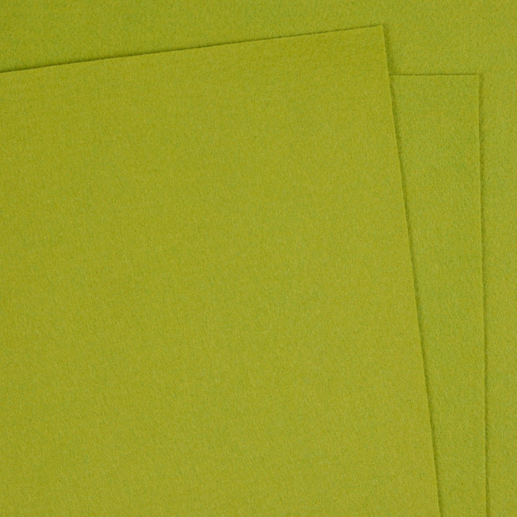 Citron Wool Blend Felt
