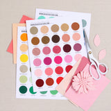 Wool Blend Felt Swatch Chart