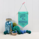Big Felt-fetti Banners, die cut shapes