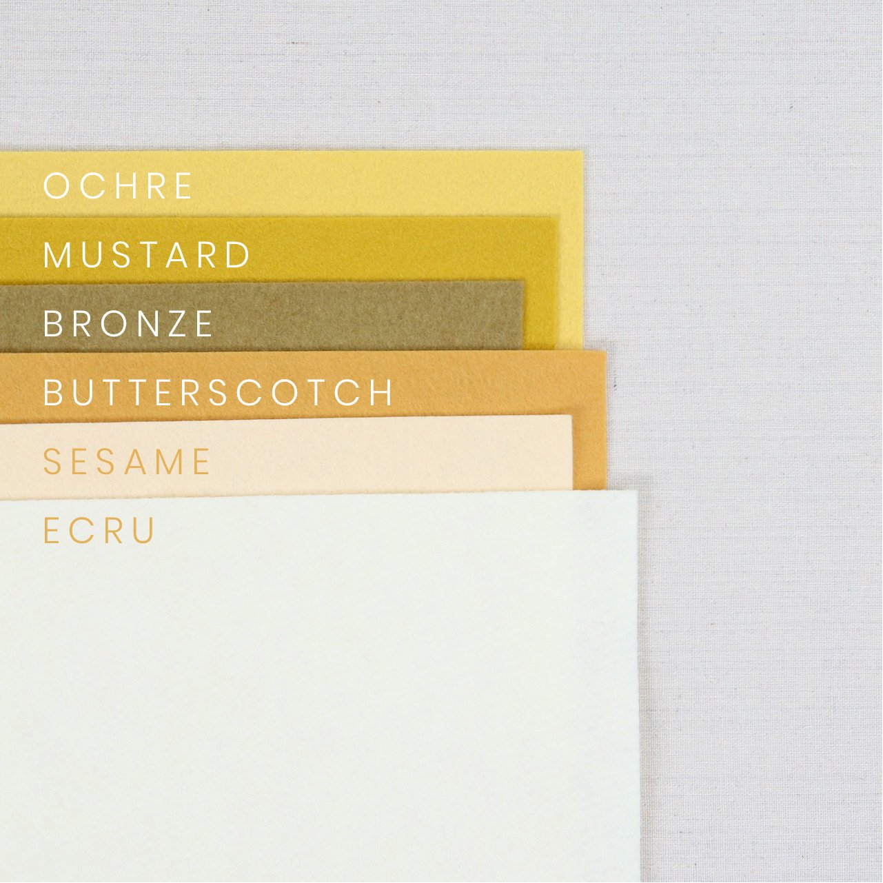 Butterscotch Pure Wool Felt