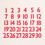Felt-fetti, Countdown Numbers, Die Cut Numbers