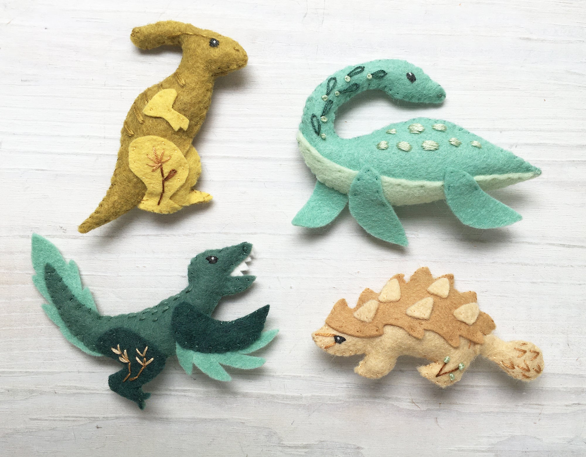Dinosaurs Felt Pattern