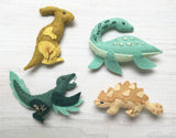 Dinosaurs Felt Pattern