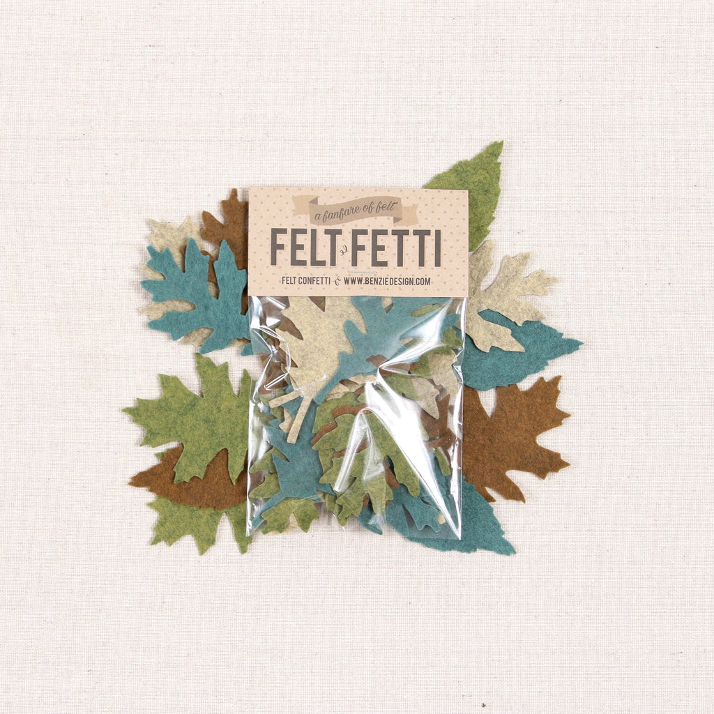 Felt-fetti Fall Leaves, die cut shapes