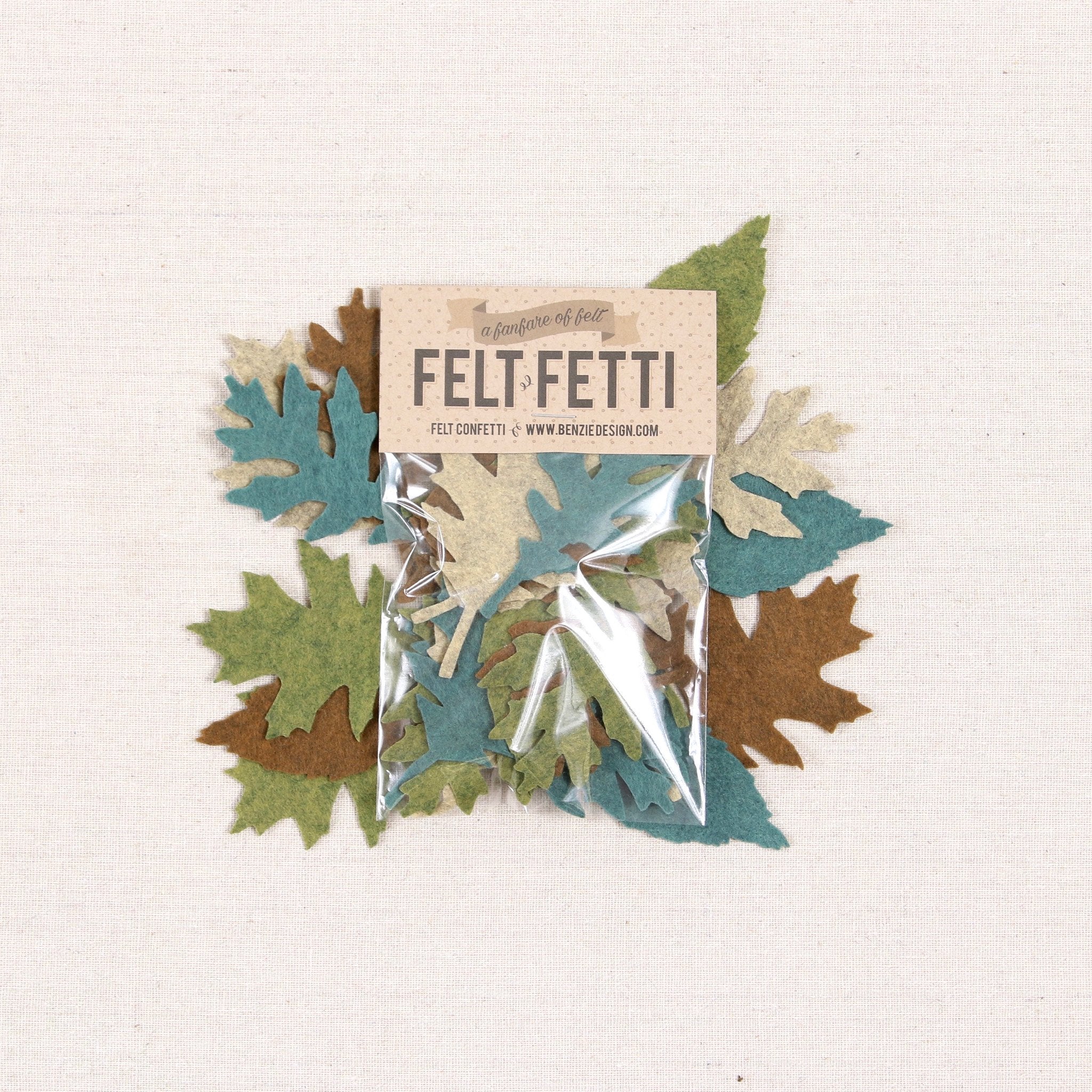 Felt-fetti Fall Leaves, die cut shapes
