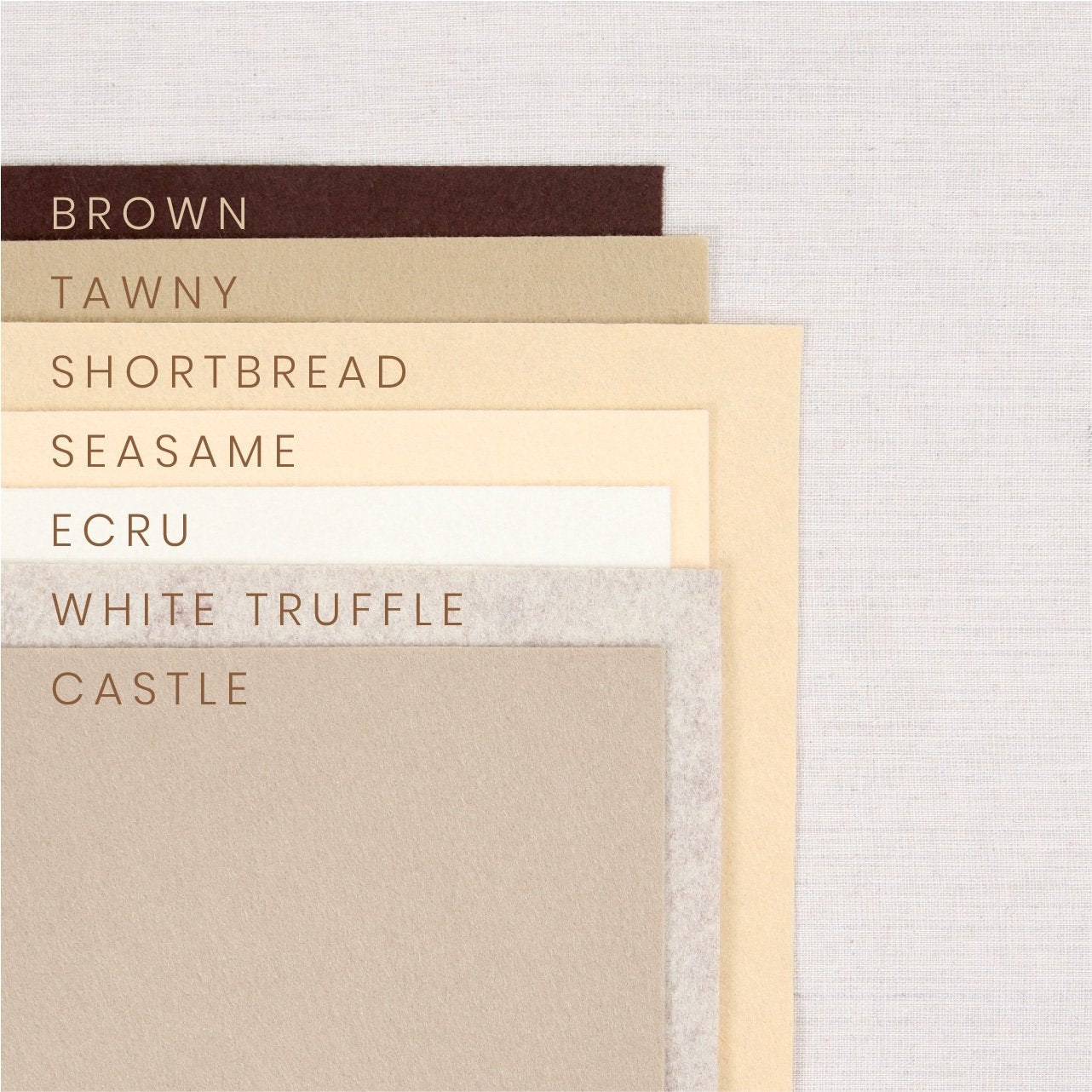 Tawny Pure Wool Felt