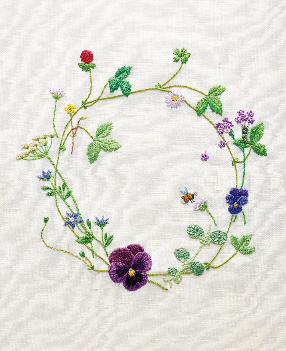 Free Hand Embroidery Design: Spring Garden Corner –