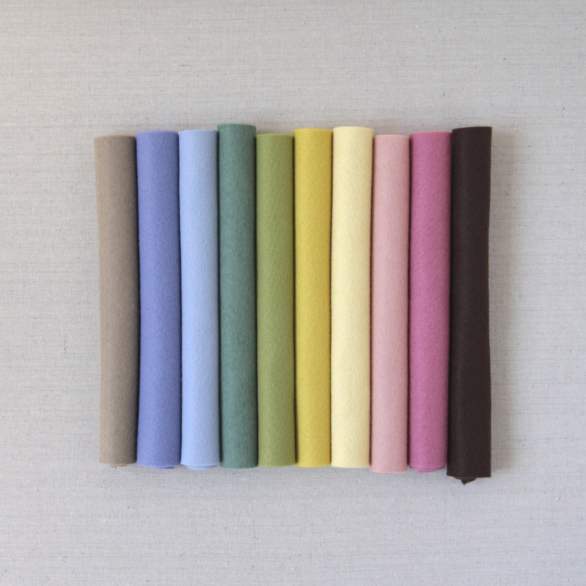 Brown Wool Blend Felt