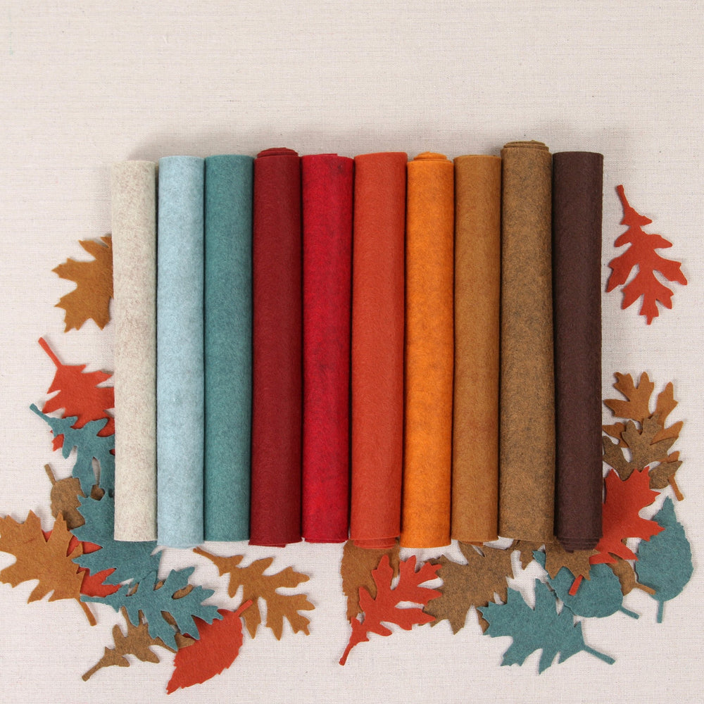 Orange Wool Blend Felt, Benzie Reserve Color – Benzie Design