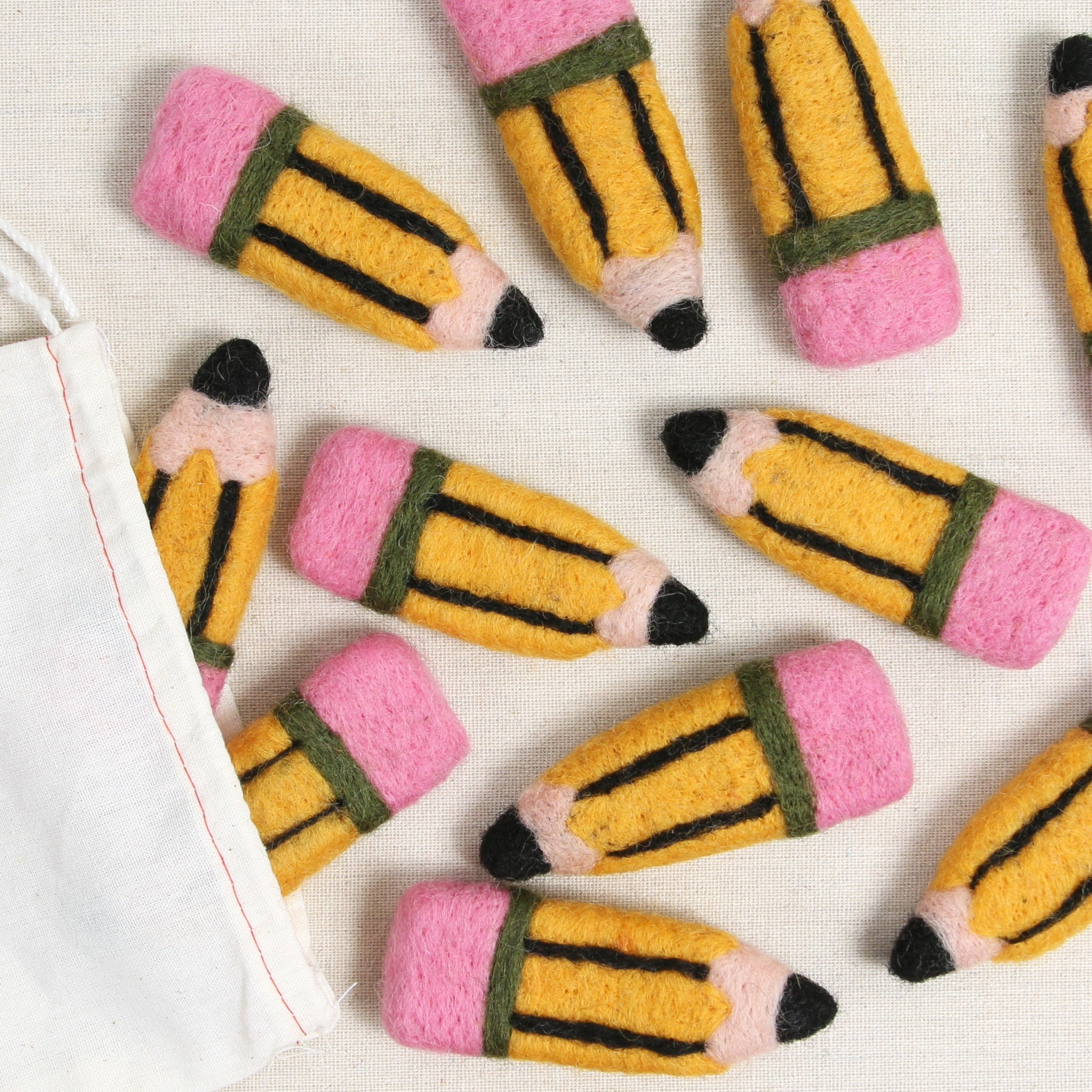 Felt Pencils, Yellow