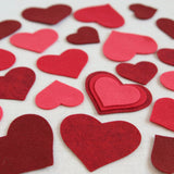 Felt-fetti Hearts, die cut shapes