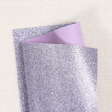 thistle glitter felt, purple glitter felt, platinum glitter felt, silver glitter felt