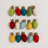Bronze Tipped Holiday Lights, Felt Shapes