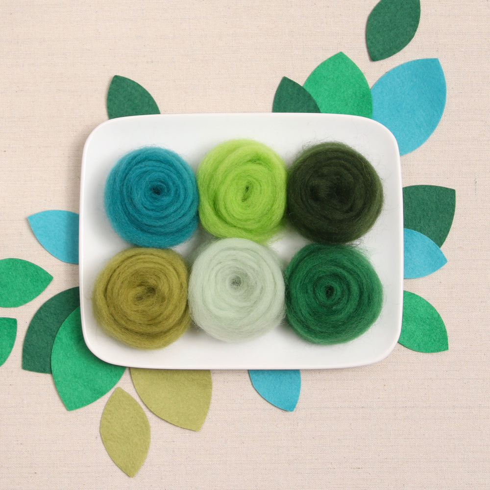 Green Palette Wool Roving – Benzie Design