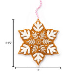 Gingerbread Snowflake & Heart Ornament Kit