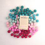 Orchid Felt Balls