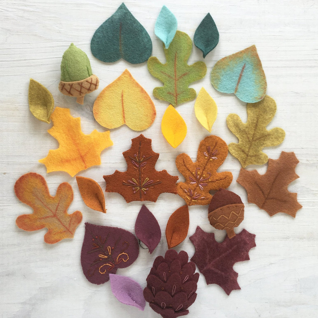 Autumn Leaves Felt Pattern