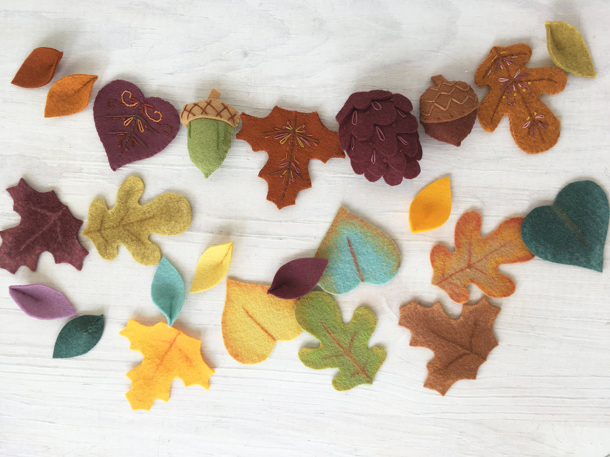 Autumn Leaves Felt Pattern – Benzie Design