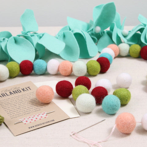 Mustard Felt Balls – Benzie Design