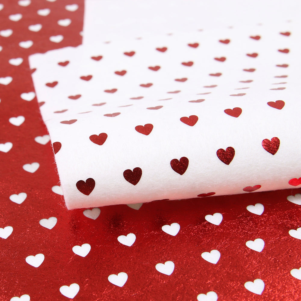 Felt Hearts in Red – Benzie Design