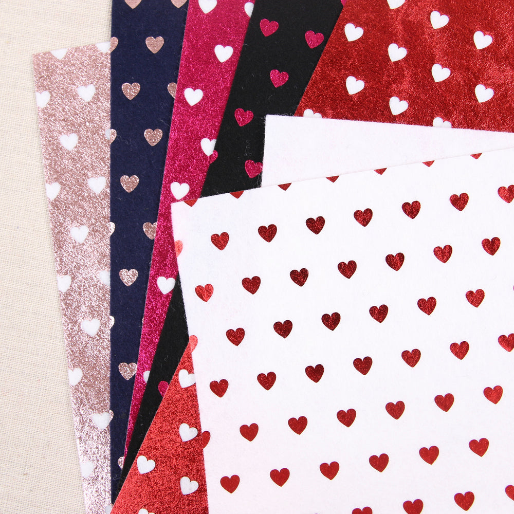 Felt Hearts in Red – Benzie Design