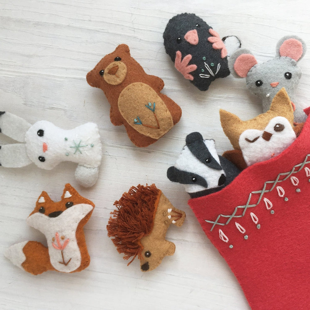 Animal Mitten Patterns Mitten and Woodland Animals Felt Pattern – Benzie Design