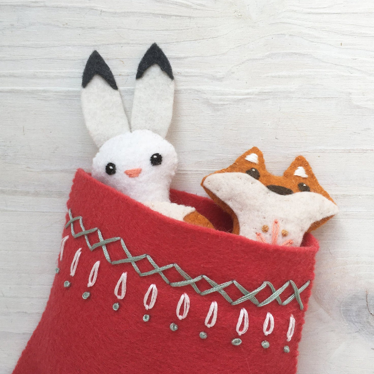 Mitten and Woodland Animals Felt Pattern – Benzie Design