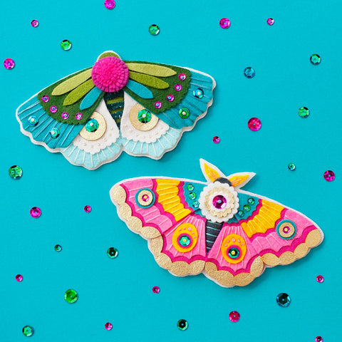 Pink Moth Felt Ornament Kit – Benzie Design