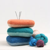 Needle Felting Cushion, Turquoise