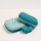 Needle Felting Cushion, Turquoise