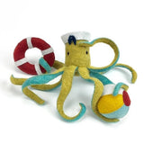 octopus craft, octopus hand-sewing kit, cute octopus DIY
