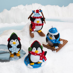 Penguins at Play Ornaments, Bucilla Kit