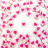 Pink Hearts, Woven Labels