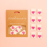 Pink Hearts, Woven Labels