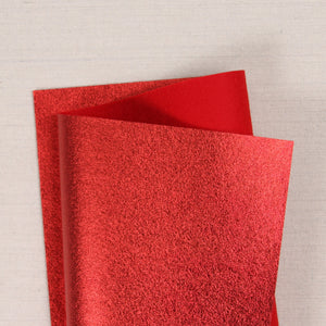 Red Metallic Felt