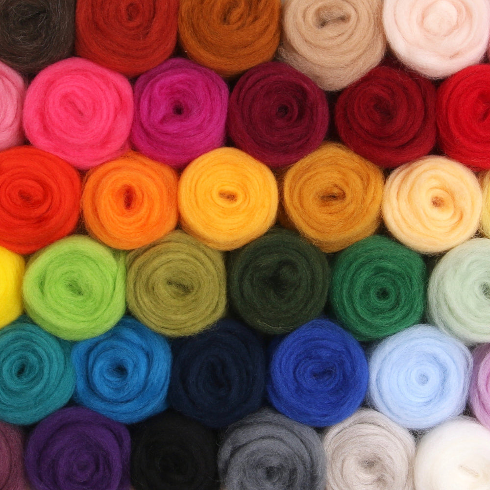 Pastel Colors Wool Roving – Benzie Design