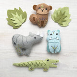 Safari Animals Felt Pattern