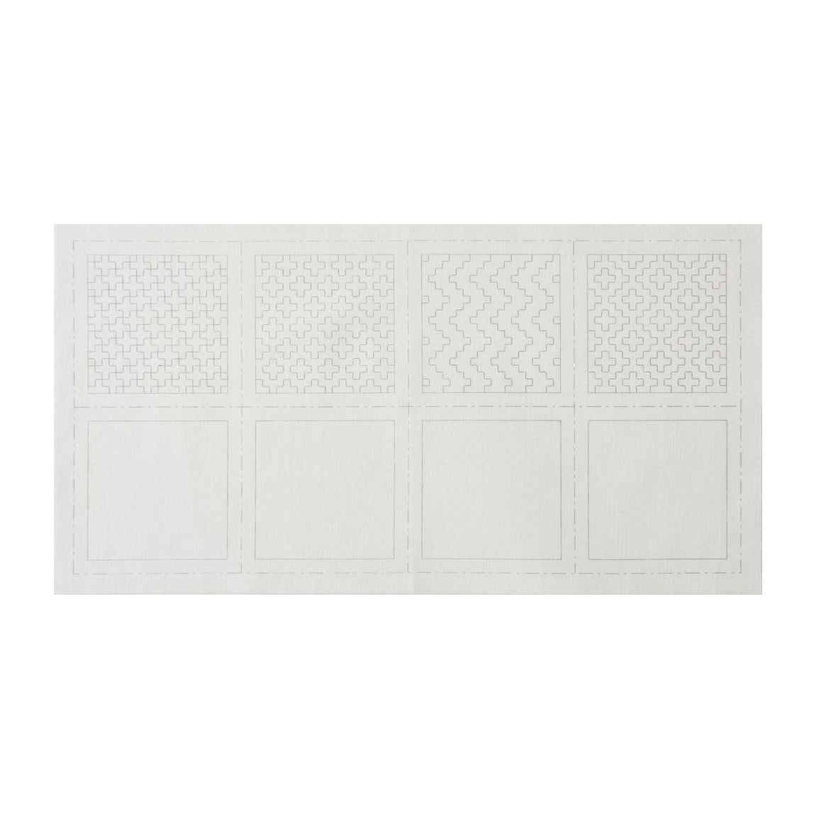 Sashiko Fabric for coasters in White