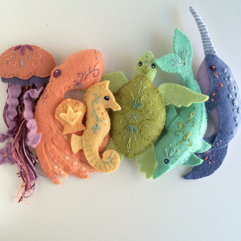 Sea Creatures Felt Pattern – Benzie Design