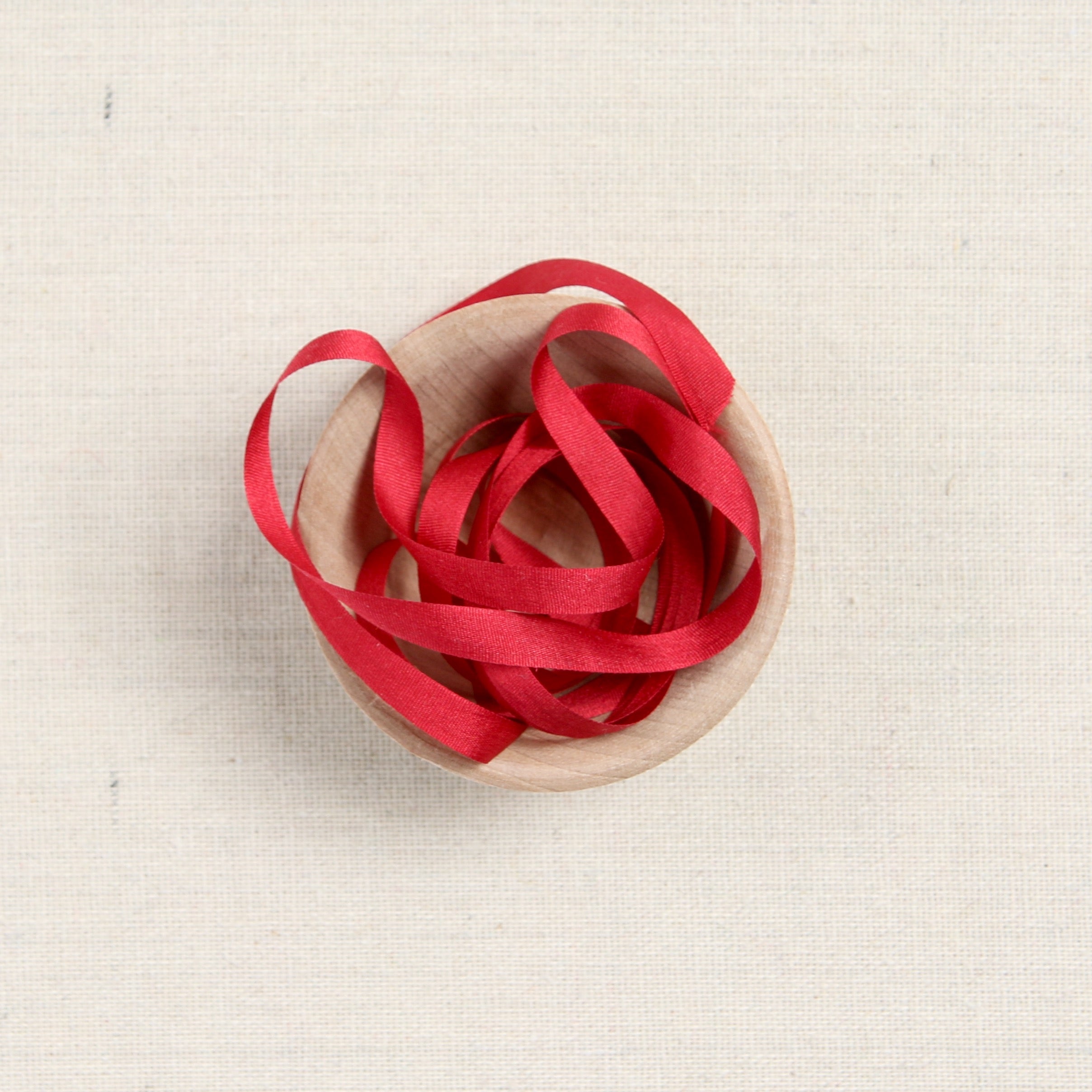 River Silks Silk Ribbon, Red 309