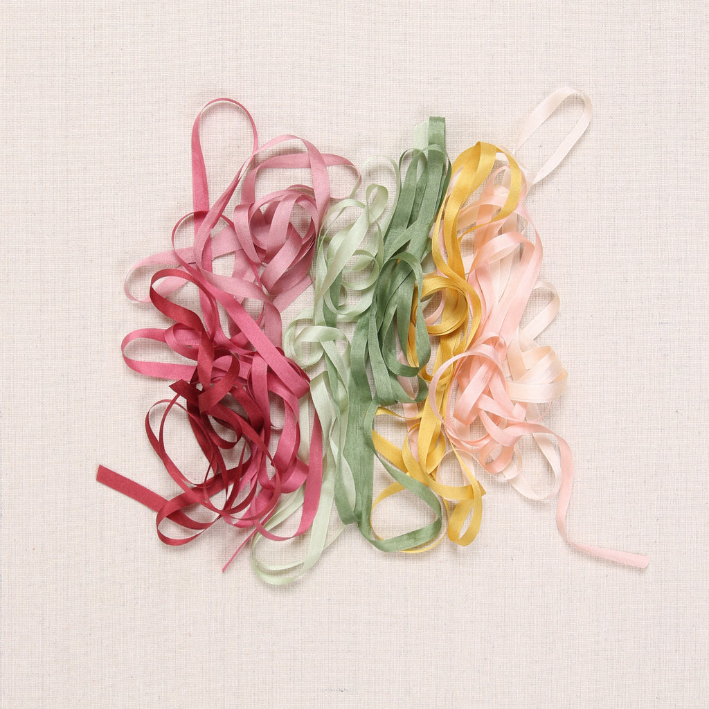 River Silks Silk Ribbon, Light Crimson 207