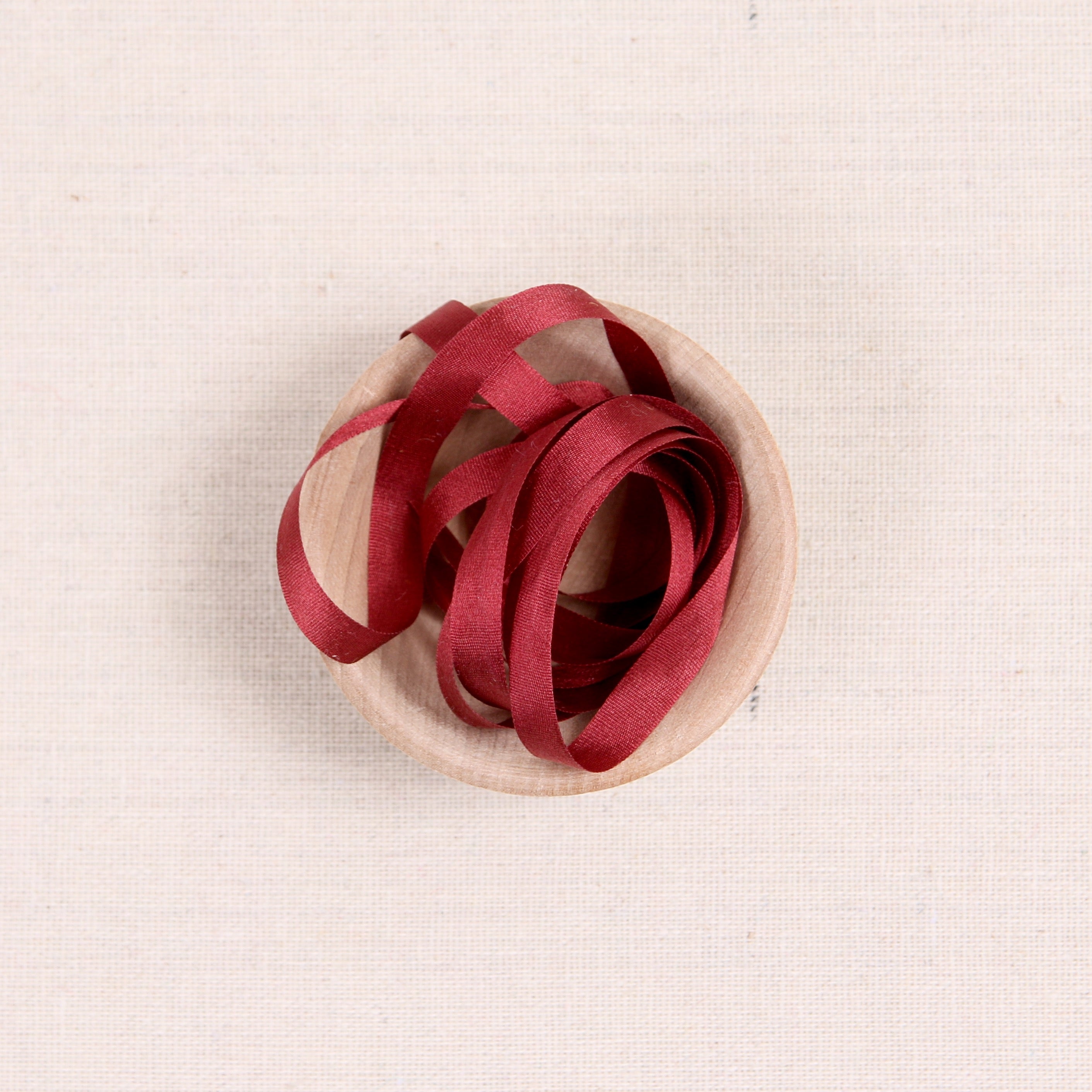 River Silks Silk Ribbon, Light Crimson 207