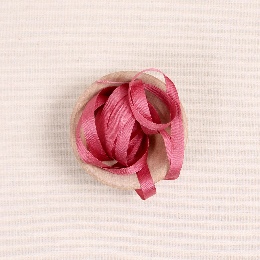 River Silks Silk Ribbon, Rose 333
