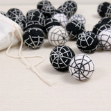 Stitched Spiderwebs, Black