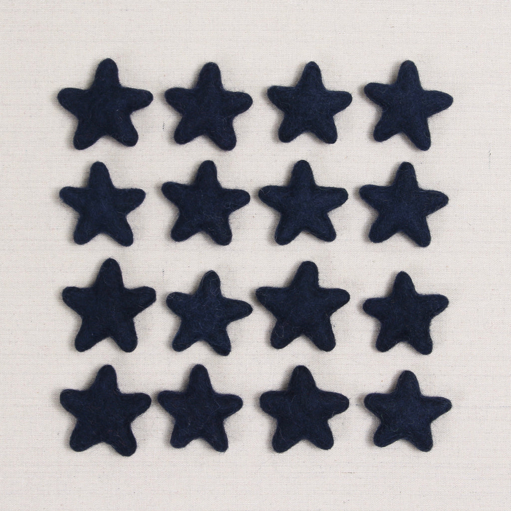 Felt Stars in Midnight